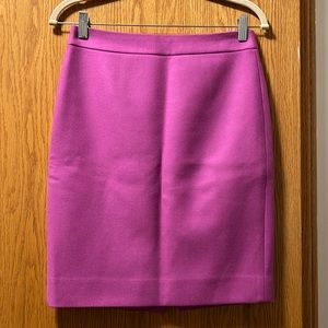 J Crew purple wool pencil skirt 2 petite XS